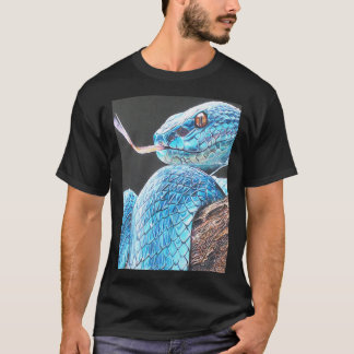 Camiseta Desenho De Víbora Bela cobra Art