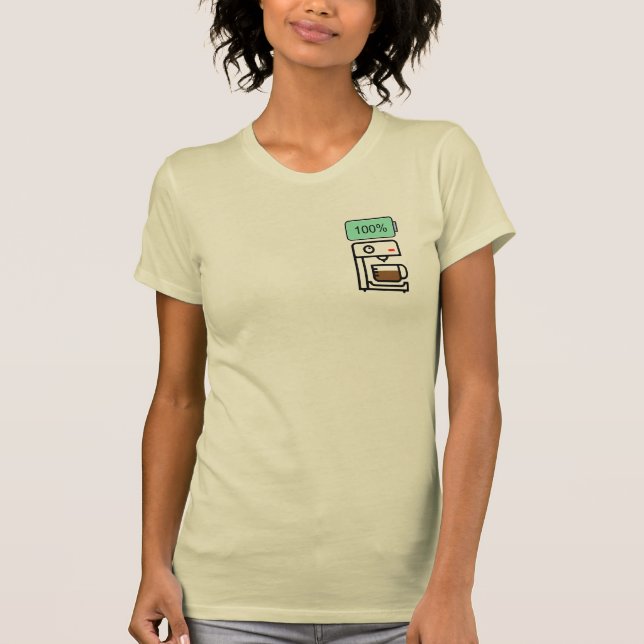 Camiseta Desenho de vício em café (Frente)