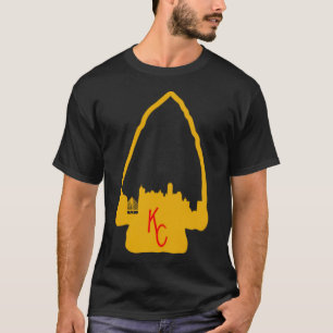 Camiseta Desenho digital em setas do horizonte de Kansas Ci