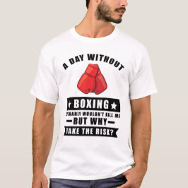 Camiseta Desenho Divertido de Boxe