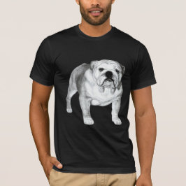 Camiseta Desenho do Bulldog Inglês