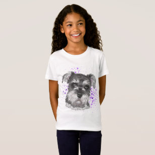 Camiseta Desenho do cão do Schnauzer