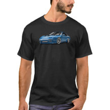desenho do carro azul 240sx