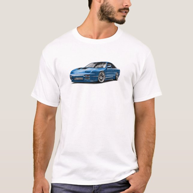 Camiseta desenho do carro azul 240sx  (Frente)