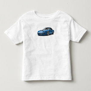 Camiseta desenho do carro azul 240sx 