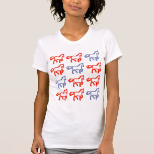 Camiseta Desenho do Cavalo do Zodíaco Chinês