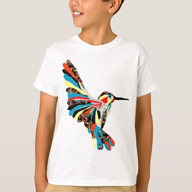 Camiseta desenho do colibri (Frente)