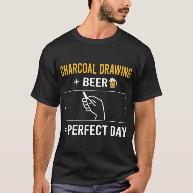 Camiseta Desenho do Dia da Cerveja (Frente)