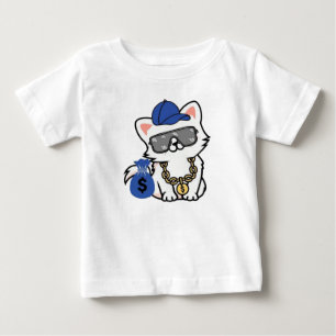 Camiseta Desenho do Gato de Dinheiro Legal