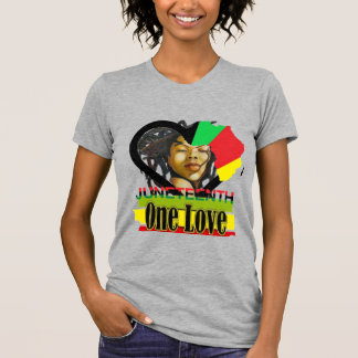 Camiseta Desenho do Juneteenth para a garota em você