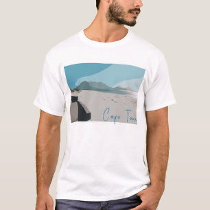 Camiseta Desenho do Oceano Montanhoso da Mesa do Cabo