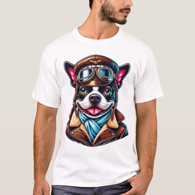 Camiseta Desenho do piloto de Bostie (Frente)
