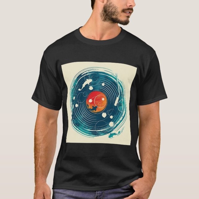 Camiseta Desenho do som de uma água (Frente)