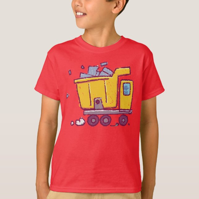 Camiseta Desenho do veículo-caminhão - Inspirado pelas cria (Frente)