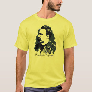 Camiseta Desenho do vetor do retrato de Friedrich Nietzsche