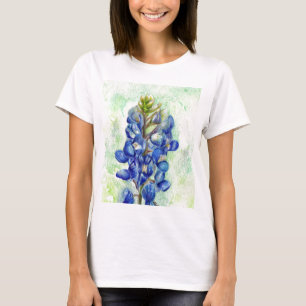 Camiseta Desenho do Wildflower do Bluebonnet de Texas
