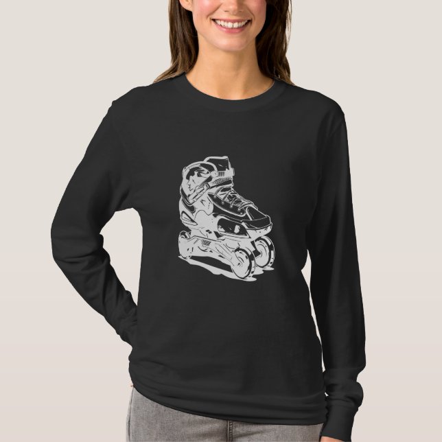 Camiseta Desenho dos Skates do cilindro (Frente)