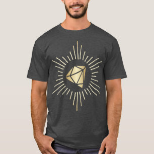Camiseta Desenho Dourado de Diamante