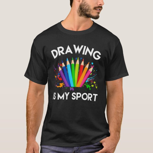Camiseta desenho é meu esporte (Frente)