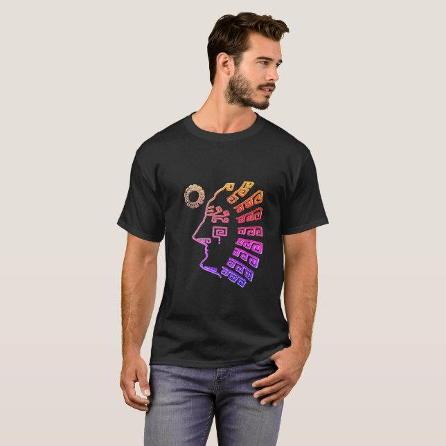 Camiseta Desenho Elegante de Machu Picchu (Frente Completa)