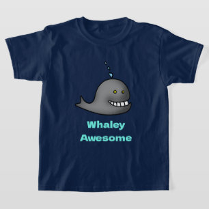 Camiseta Desenho Engraçado da Baleia com Trocadilho Incríve
