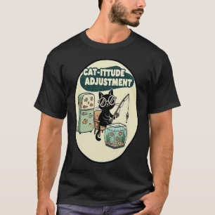 Camiseta desenho engraçado de gato
