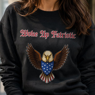 Camiseta Desenho Espiritual Matinal Patriota Americano