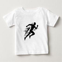 Camiseta Desenho Esportivo Atlético Silhueta do Corredor Ve