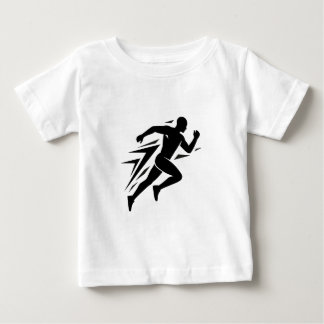 Camiseta Desenho Esportivo Atlético Silhueta do Corredor Ve