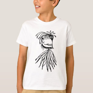 Camiseta Desenho esquemático do monstro fantasma