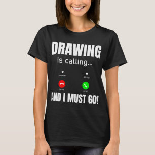 Camiseta Desenho Está Ligando E Eu Tenho Que Ir