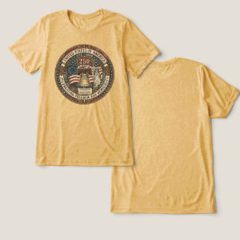 Camiseta Desenho EUA 250 Anos de Liberdade