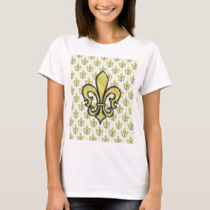 Camiseta Desenho Fleur de Lis do Mardi Gras Legal