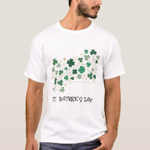 Desenho Floral de Trevo Elegante para o Dia de São