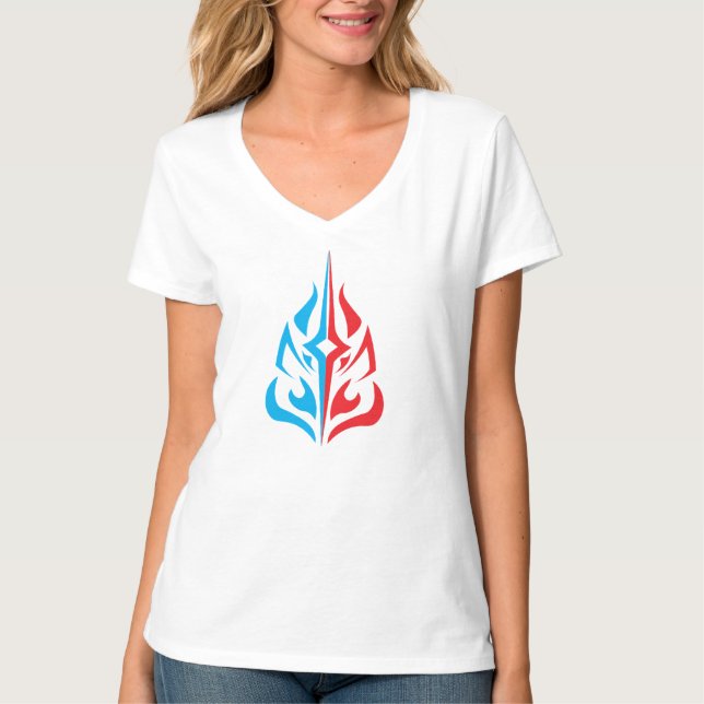 Camiseta Desenho Floral Ornamental (Frente)