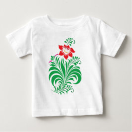 Camiseta Desenho Floral Ornamental – Elegante