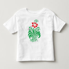 Camiseta Desenho Floral Ornamental – Elegante