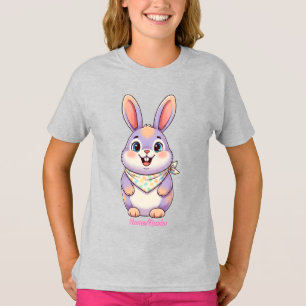 Camiseta Desenho Fofo do Coelho da Páscoa