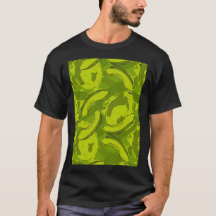 Camiseta Desenho Foliar Avocado Fashionável