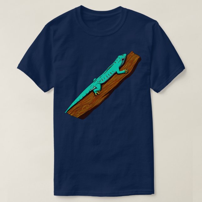 Camiseta Desenho Gecko do dia Abbotts (Frente do Design)