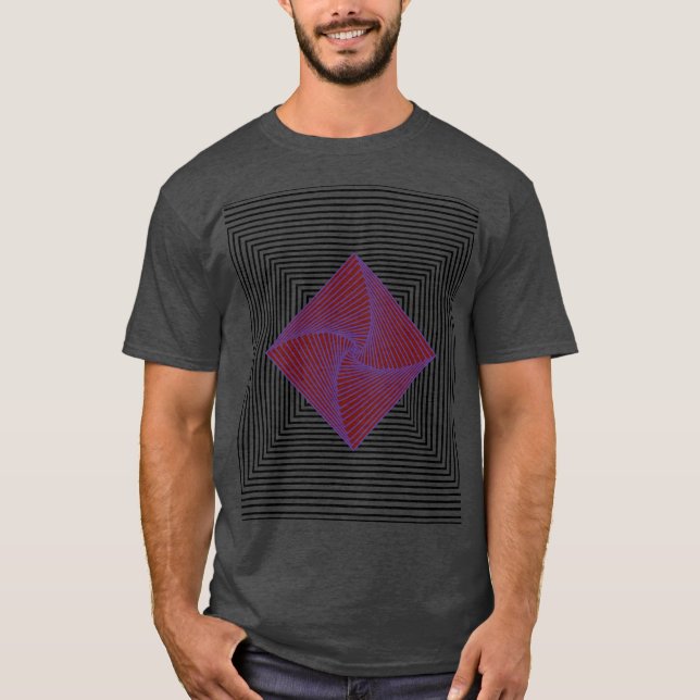 Camiseta desenho geométrico (Frente)