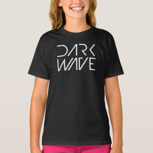 Camiseta Desenho geométrico de onda escura