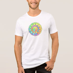 Camiseta Desenho Geométrico de Pétala Radial
