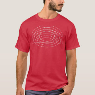 Camiseta Desenho Geométrico Mínimo do Arco-Íris do Elipse