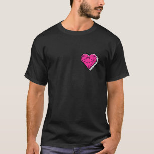 Camiseta Desenho Gráfico de Ilustração do Amor Coração lega