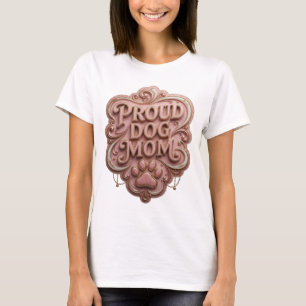 Camiseta Desenho Gráfico Statement Gold ORGULHOSA MÃE DE CA