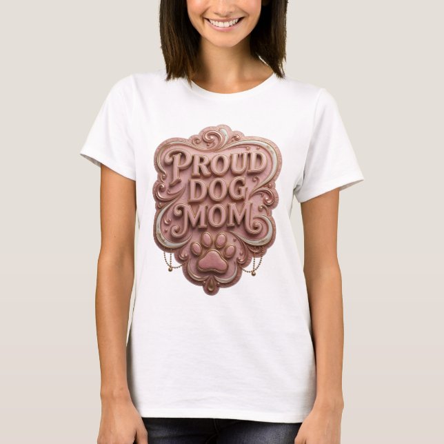 Camiseta Desenho Gráfico Statement Gold ORGULHOSA MÃE DE CA (Frente)