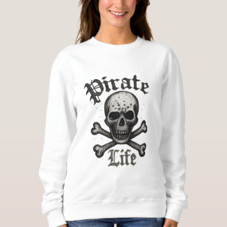 Camiseta Desenho Grunge Caveira e Ossos Cruzados da Vida Pi