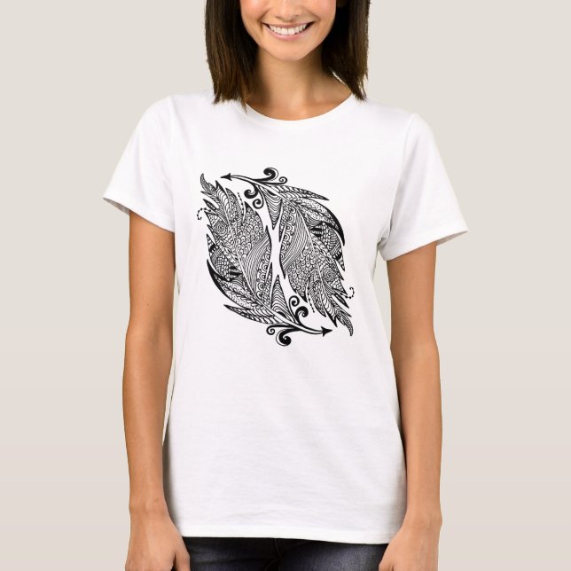 Camiseta Desenho Inspirado Das Penas (Frente)