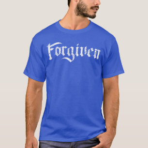 Camiseta Desenho Inspirador Cristão Perdoado para Homens Mu